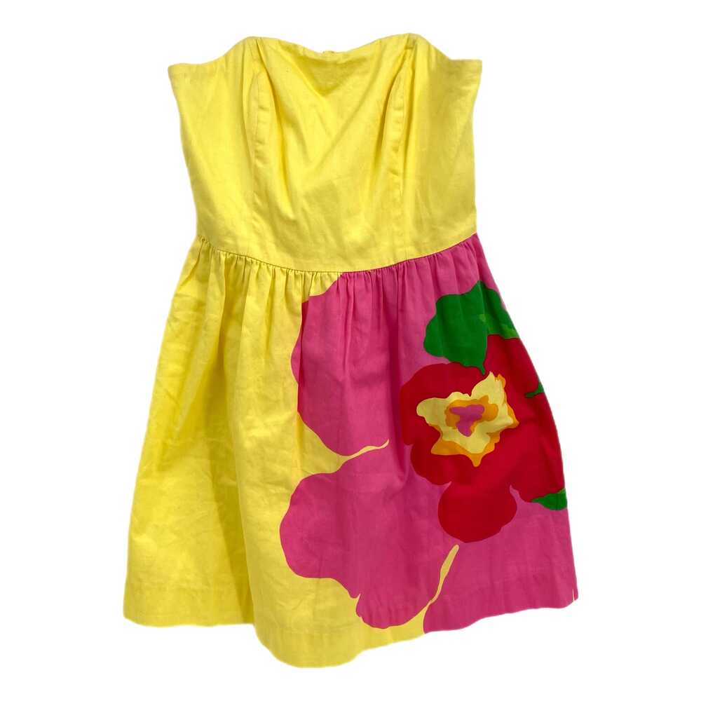 Lilly Pulitzer Floral Strapless Mini Dress | Yellow & Pink Delight